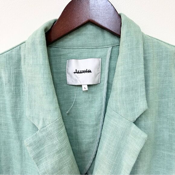 NWOT Free People Aureta Carrie Linen Blazer Large - Picture 4 of 8